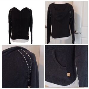 💙🌺Black Women's Cardigan